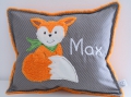 Kissen Fuchs  mit Name 40x30cm