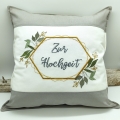 Bild 2 von Kissen zur Hochzeit beige auch mit Name möglich 40x40cm  / (Variante) Schriftzug 