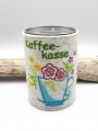 Bild 2 von Spardose Blechdose Trinkgeld Kaffeekasse mit Blumen und Tasse