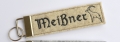 Schlüsselanhänger Filz mit Name Steinbock  Berge  / (Variante) sand/ schwarze Schrift